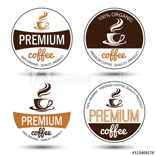 500x500 Coffee Label Vector