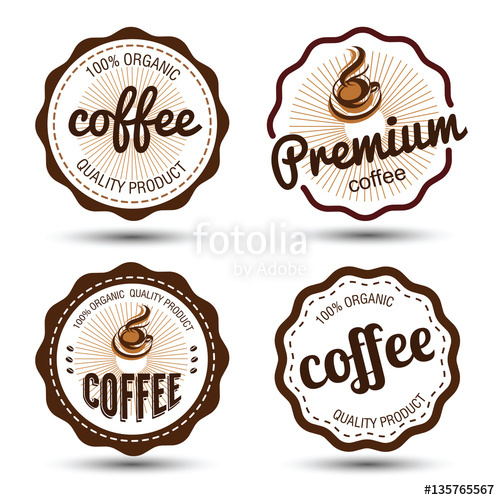500x500 Coffee Label Vector Stock Image And Royalty Free Vector
