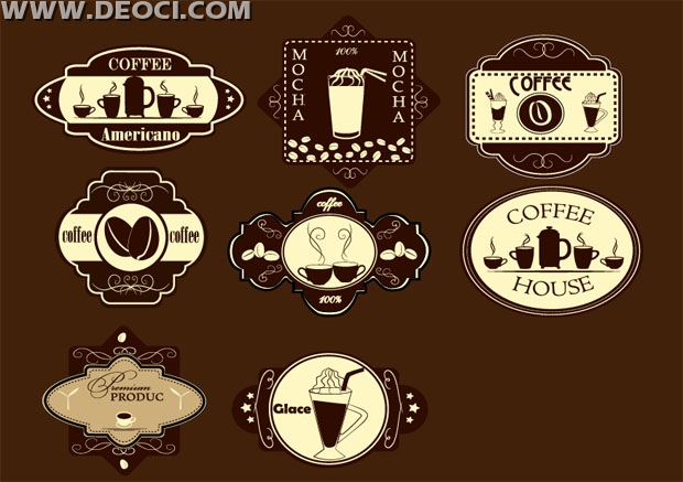 620x437 Coffee Label Design Template Vector Free Download
