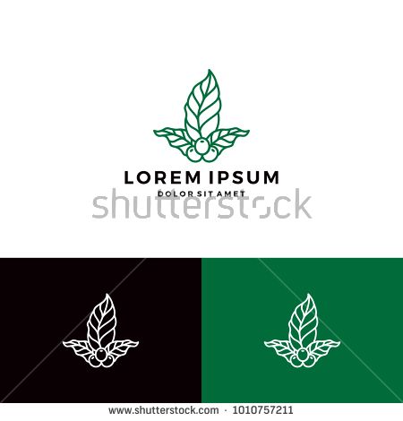 450x470 Coffee Leaf Berry Fruit Logo Vector Template Download
