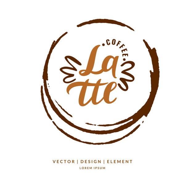 600x600 Circle Coffee Logos Design Vector Free Download