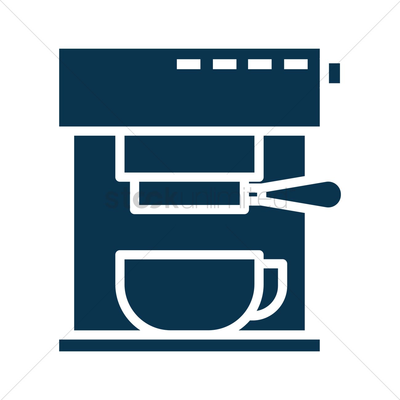 Coffee Machine Vector Image 1300x1300 Coffee Machine Vector Image