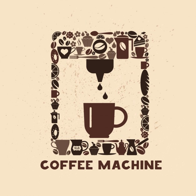 Coffee Machine Made Of Coffee Icons Vector Free Download 626x626 Coffee Machine Made Of Coffee Icons Vector Free Download