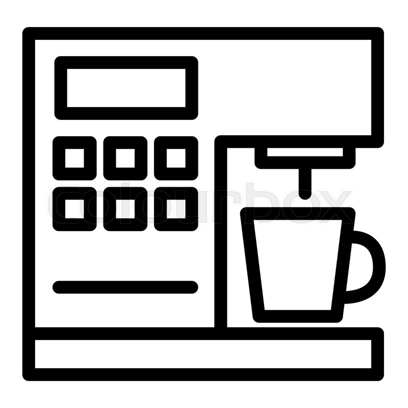 Coffeemaker Line Icon Coffee Machine Stock Vector Colourbox 800x800 Coffeemaker Line Icon Coffee Machine Stock Vector Colourbox