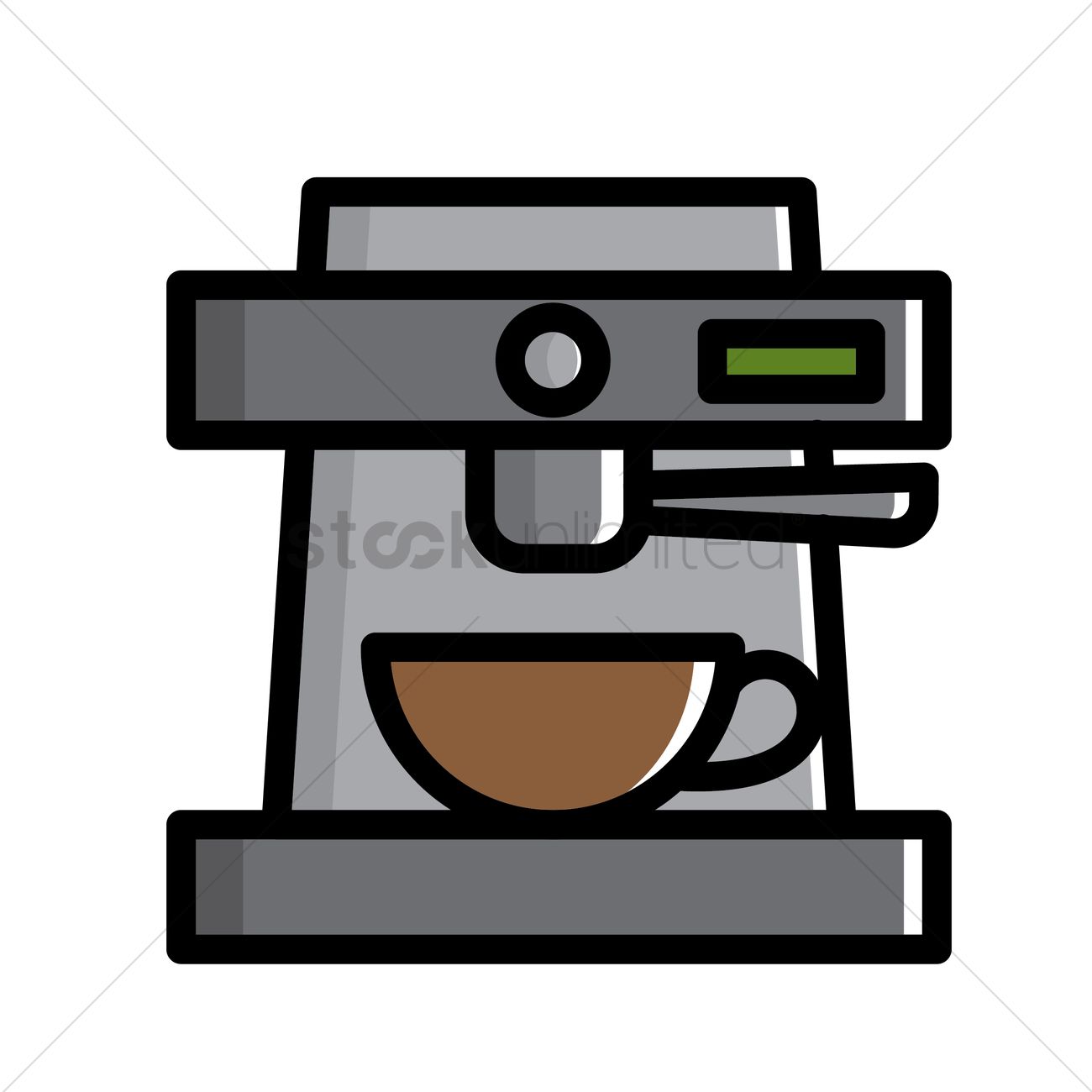 Espresso Machine Vector Image 1300x1300 Espresso Machine Vector Image