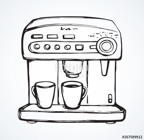 Coffee Maker Vector Drawing Stock Image And Royalty Free Vector 500x487 Coffee Maker Vector Drawing Stock Image And Royalty Free Vector