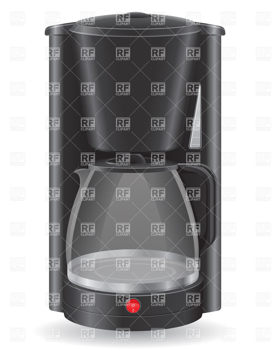Black Coffee Maker Vector Image Of Objects Konturvid 933x1200 Black Coffee Maker Vector Image Of Objects Konturvid