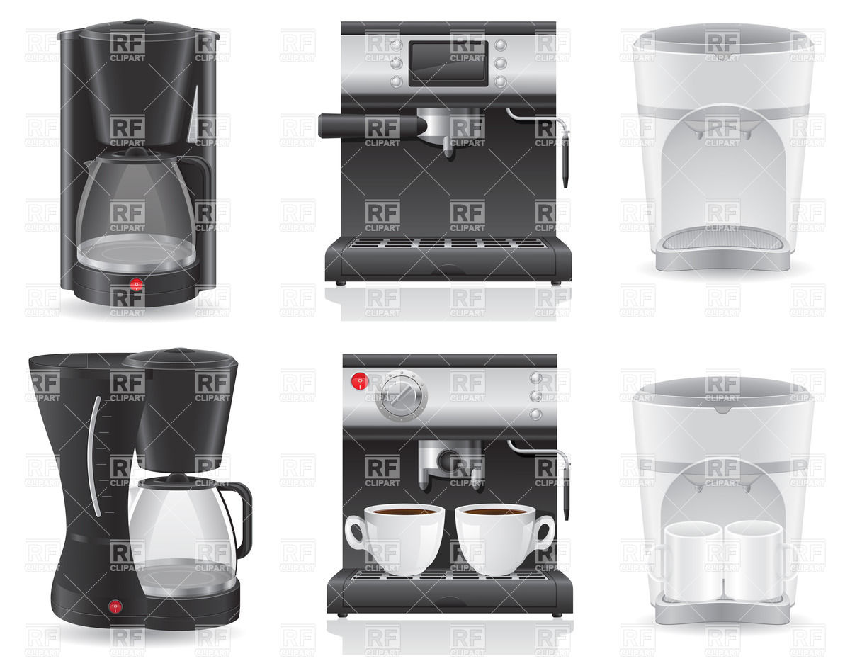 Set Of Coffee Makers Vector Image Of Objects Konturvid 1200x933 Set Of Coffee Makers Vector Image Of Objects Konturvid