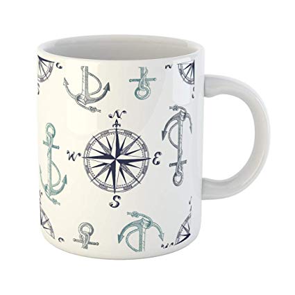 425x425 Semtomn Funny Coffee Mug Vector Pattern With Anchors