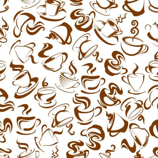 Coffee Pattern Vector