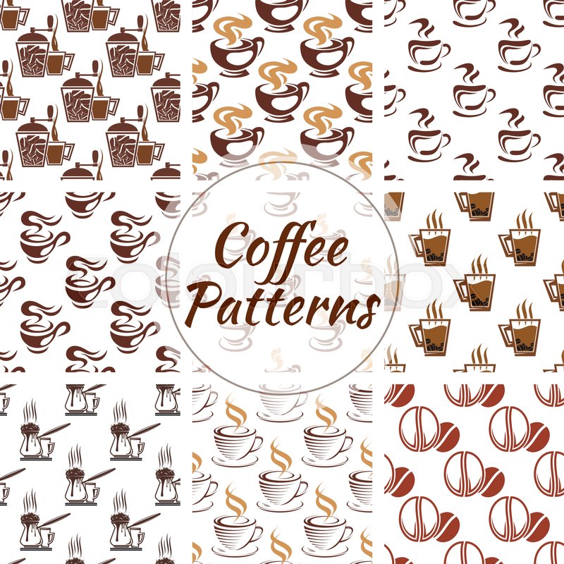 Coffee Pattern Vector at Vectorified.com | Collection of Coffee Pattern ...