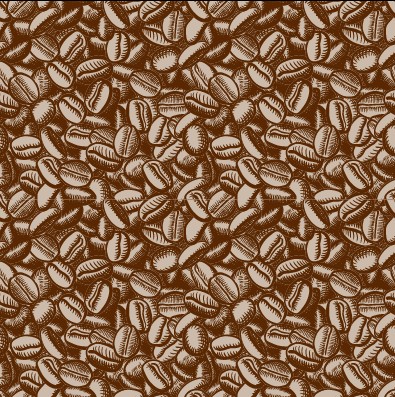395x397 Creative Coffee Beans Pattern Vector Grephics Free Download