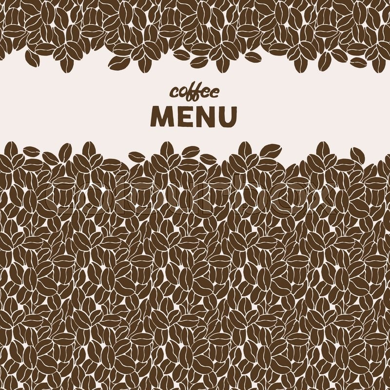800x800 Hand Drawn Coffee Beans Seamless Stock Vector Colourbox