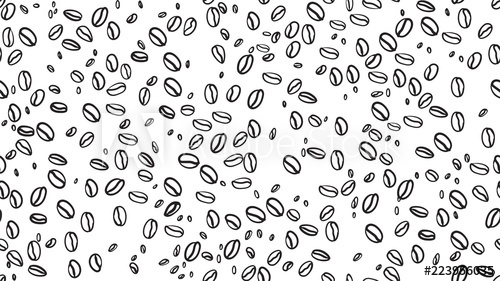 500x281 Vector Illustration Of Coffee Bean Pattern Including Seamless