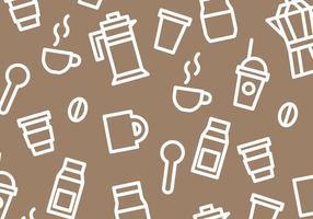 286x200 Coffee Pattern Free Vector Art
