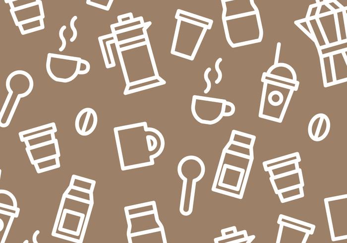 700x490 Coffee Pattern Vector