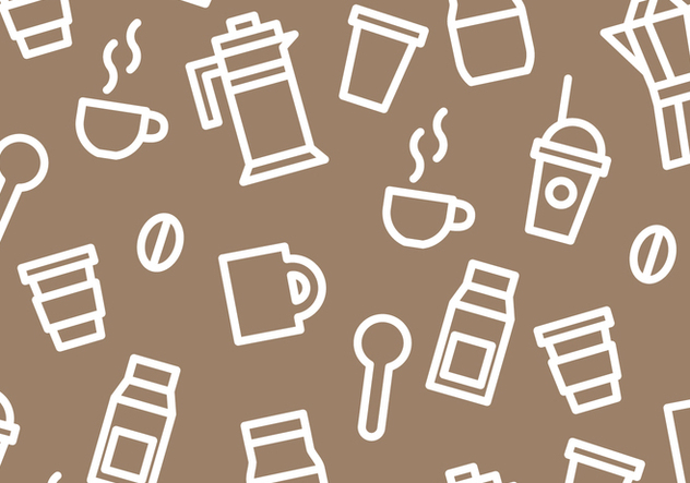 632x443 Coffee Pattern Vector Free Vector Download Cannypic