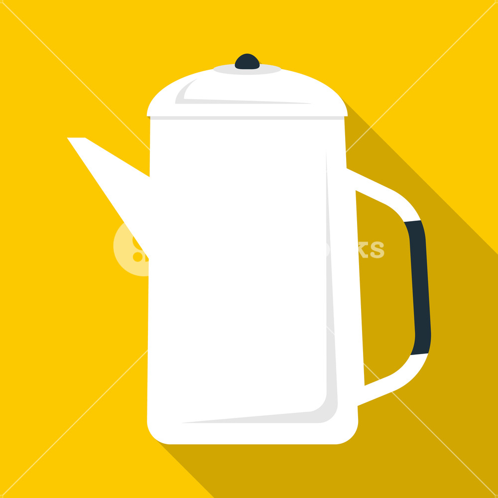 1000x1000 Coffee Pot Icon Flat Illustration Of Coffee Pot Vector Icon