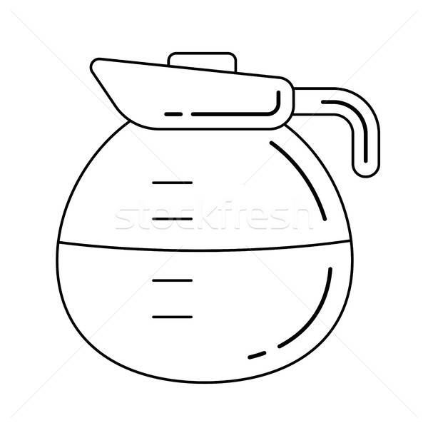 Coffee Pot Vector Line Icon Vector Illustration Andrei Krauchuk 600x600 Coffee Pot Vector Line Icon Vector Illustration Andrei Krauchuk