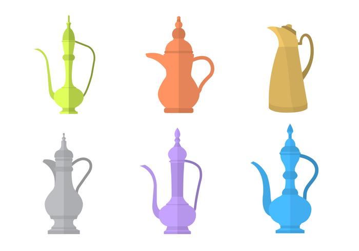 Arabic Coffee Pot Vectors 700x490 Arabic Coffee Pot Vectors