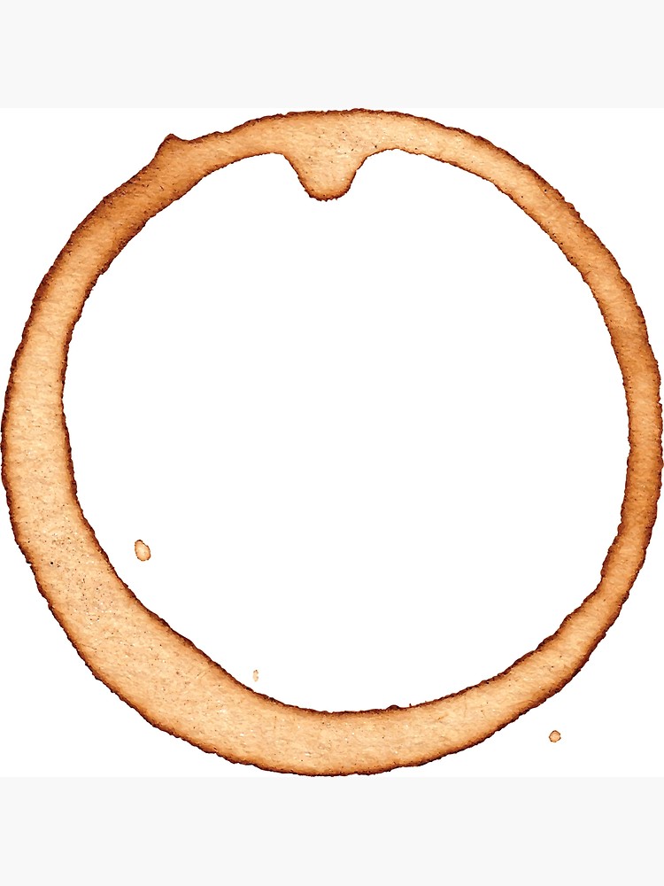 Vector Coffee Ring Poster 750x1000 Vector Coffee Ring Poster