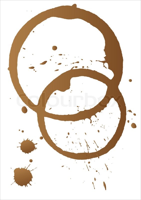 Vector Coffee Stains Stock Vector Colourbox 566x800 Vector Coffee Stains Stock Vector Colourbox