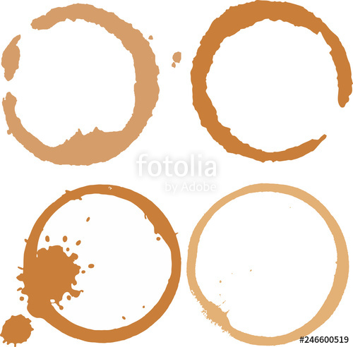 Coffe Stains And Splashes, Dirty Brown Cup Rings Vector Set 500x492 Coffe Stains And Splashes, Dirty Brown Cup Rings Vector Set