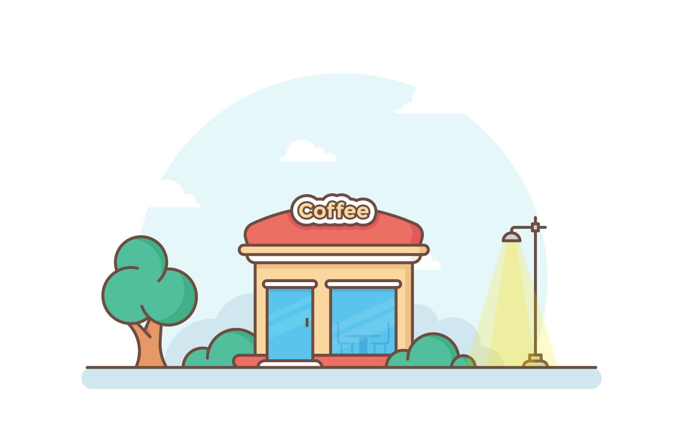 Coffee Shop Vector Frebers 1396x885 Coffee Shop Vector Frebers