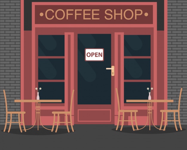 Coffee Shop Background Design Vector Free Download 626x500 Coffee Shop Background Design Vector Free Download