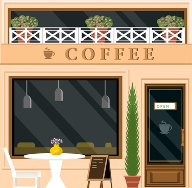 Coffee Shop Sign Free Vector Download 376x368 Coffee Shop Sign Free Vector Download