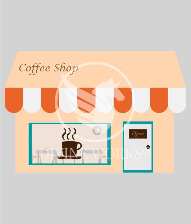 Free Coffee Shop Vector Illustration 768x900 Free Coffee Shop Vector Illustration
