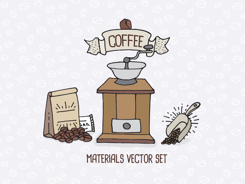 Coffee Shop Materials Vector Set 800x600 Coffee Shop Materials Vector Set