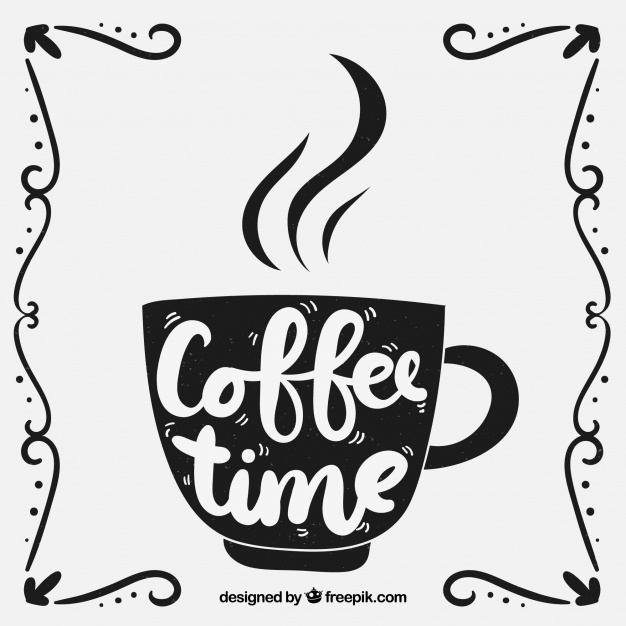 Coffee Cup Silhouette With Lettering Vector Free Download 626x626 Coffee Cup Silhouette With Lettering Vector Free Download