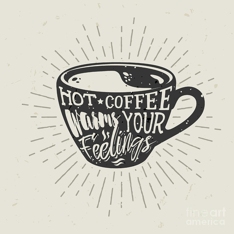 Hand Drawn Cup Of Coffee Silhouette Digital Art 900x900 Hand Drawn Cup Of Coffee Silhouette Digital Art