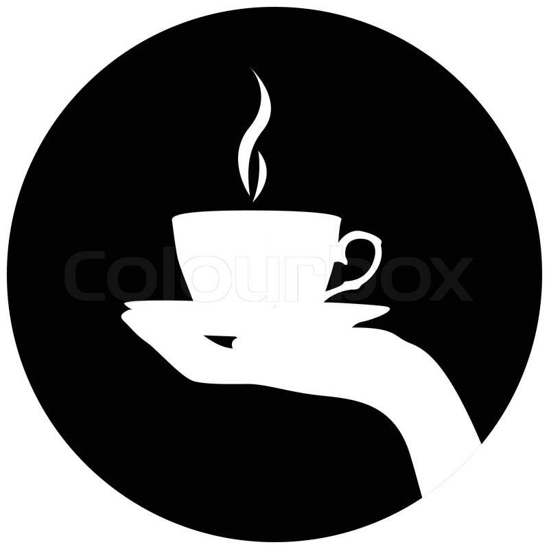 Silhouette Of Hand With Cup Of Stock Vector Colourbox 800x800 Silhouette Of Hand With Cup Of Stock Vector Colourbox