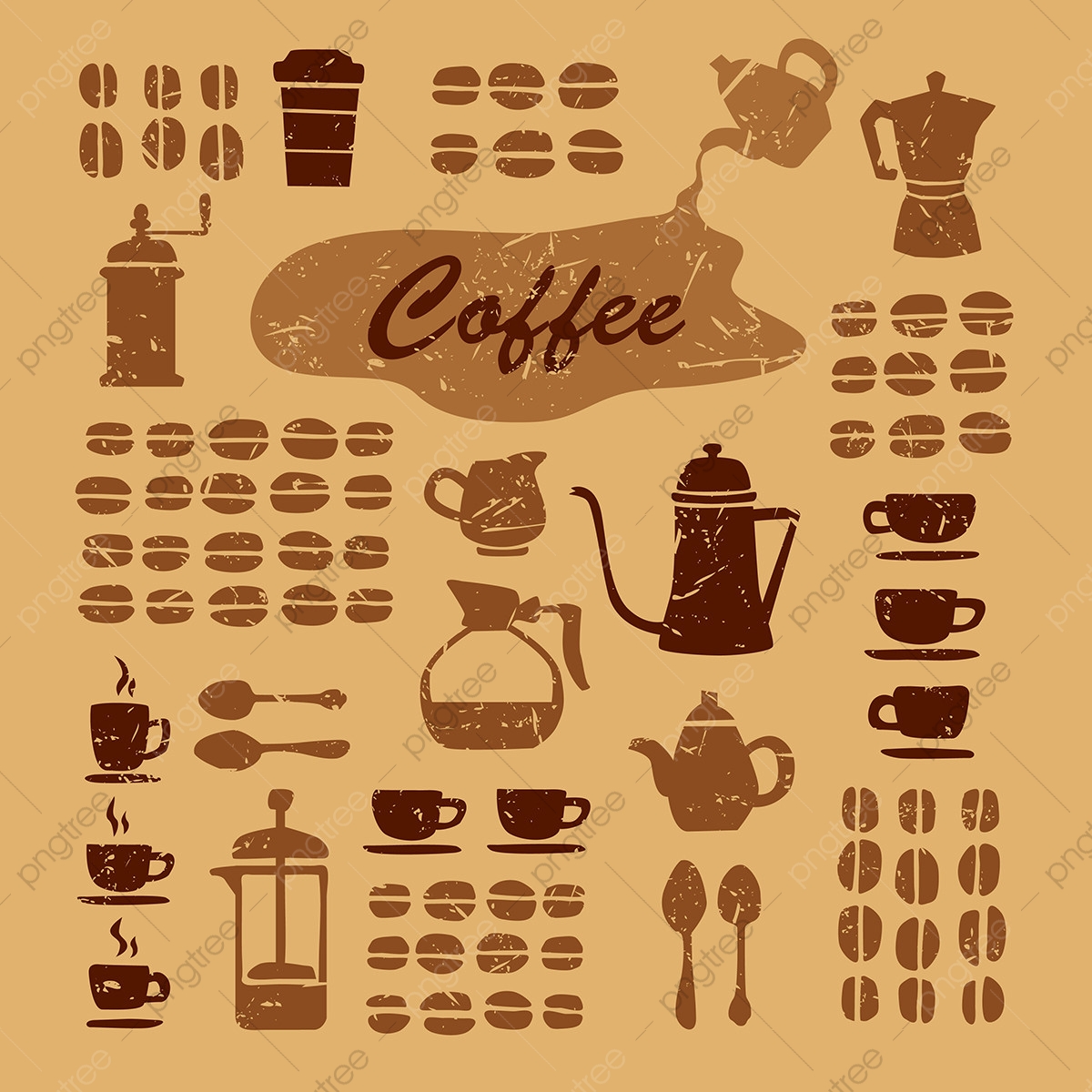 Download Coffee Silhouette Vector at Vectorified.com | Collection ...