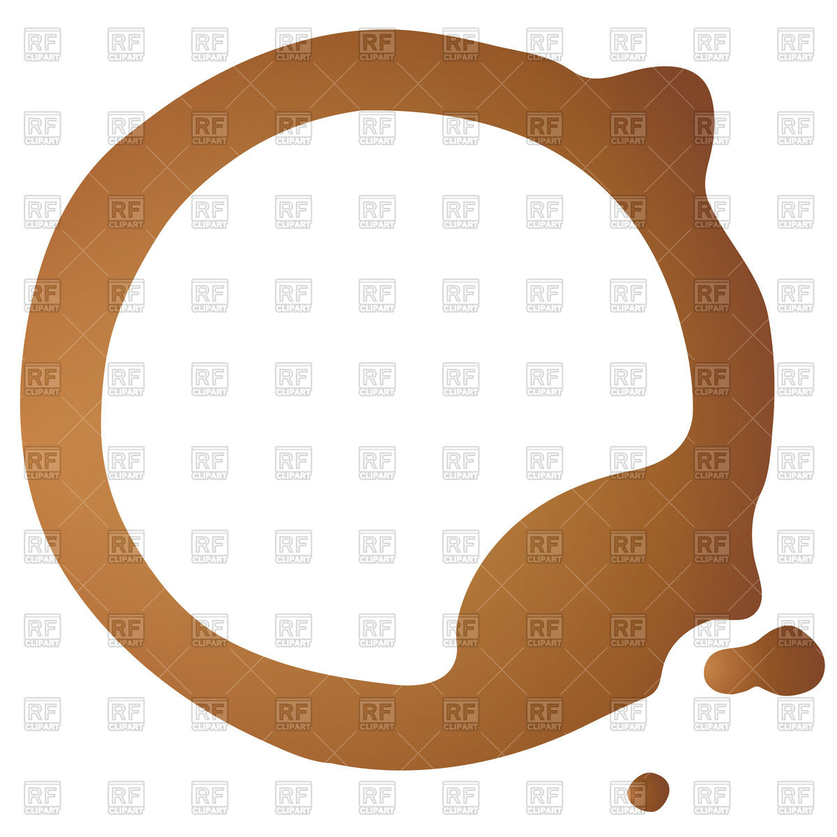 1200x1200 Coffee Stain Vector Image Of Design Elements