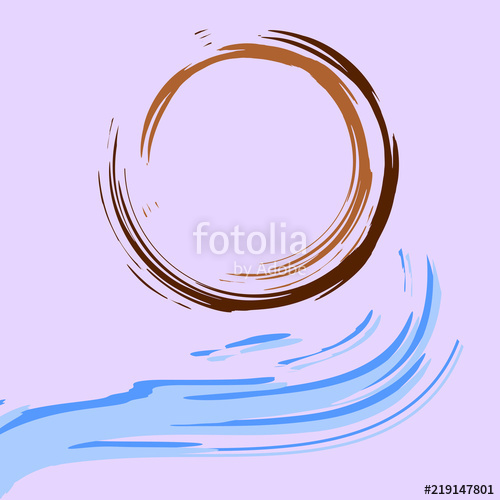 500x500 Watercolor Blots From Coffee Or Coffee Stain Vector Illustration