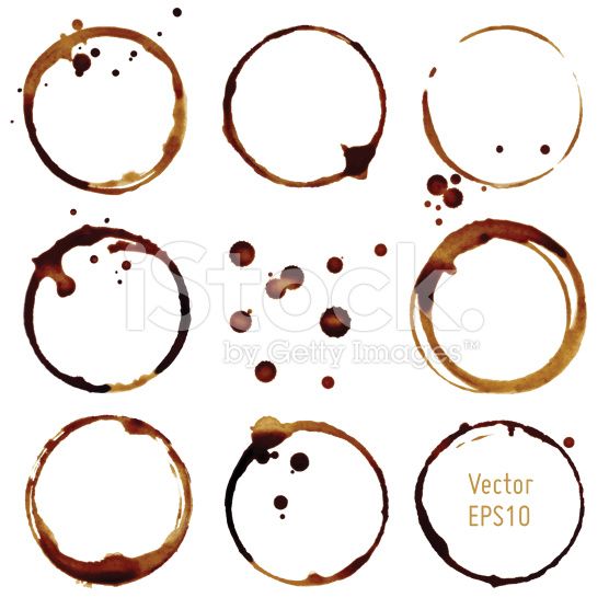 556x556 Vector Coffee Cup Stains Lace Vector Coffee Shop Logo, Coffee