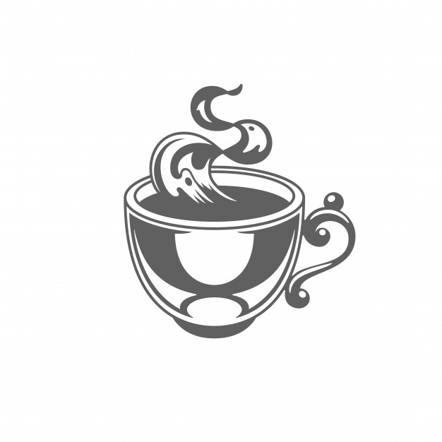 626x626 Coffee Or Tea Cup With Steam Vector Illustration Vector Premium