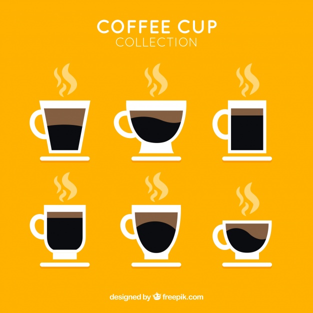 626x626 Pack Of Coffee Cups With Steam Vector Free Download