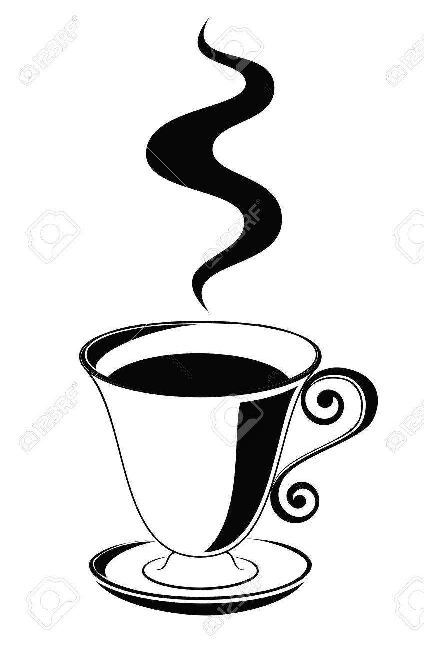 849x1300 Steaming Coffee Mug Clipart
