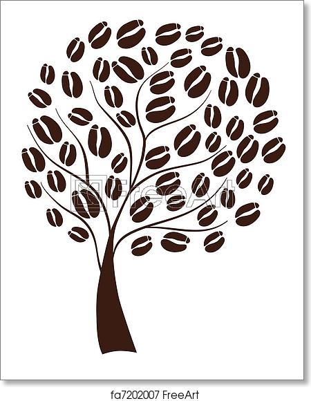 450x580 Free Art Print Of Coffee Tree Vector Illustration Of A Coffee