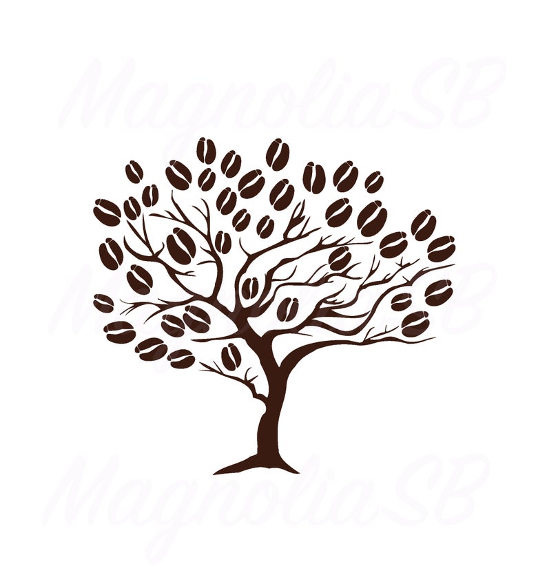 794x851 Coffee Tree Coffee Tree Dxf Coffee Tree Clipart Etsy