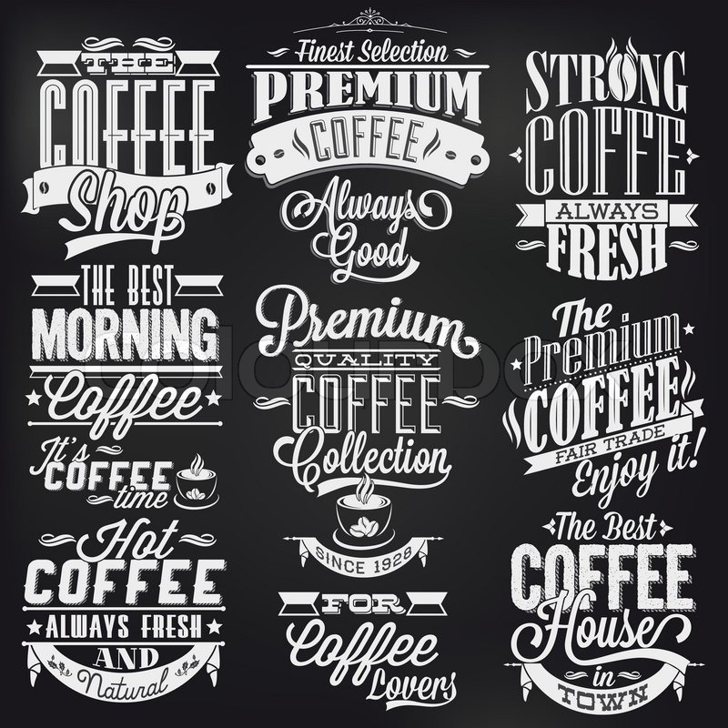 800x800 Coffee Decoration Collection Set Of Stock Vector Colourbox