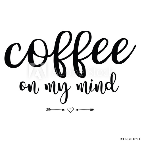 500x500 Calligraphy Style Coffee Shop Promotion Motivation Graphic Design