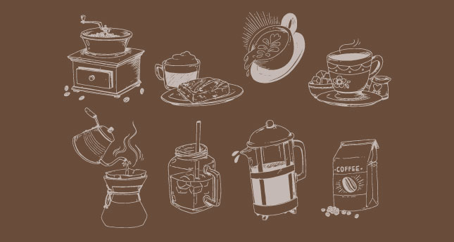 Coffee Vector Pack 645x345 Coffee Vector Pack