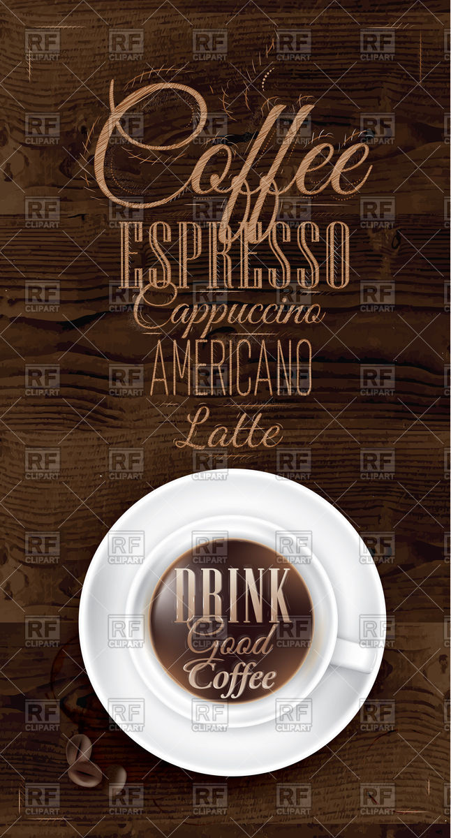 Cafe Poster, Drink Good Coffee Lettering 646x1200 Cafe Poster, Drink Good Coffee Lettering