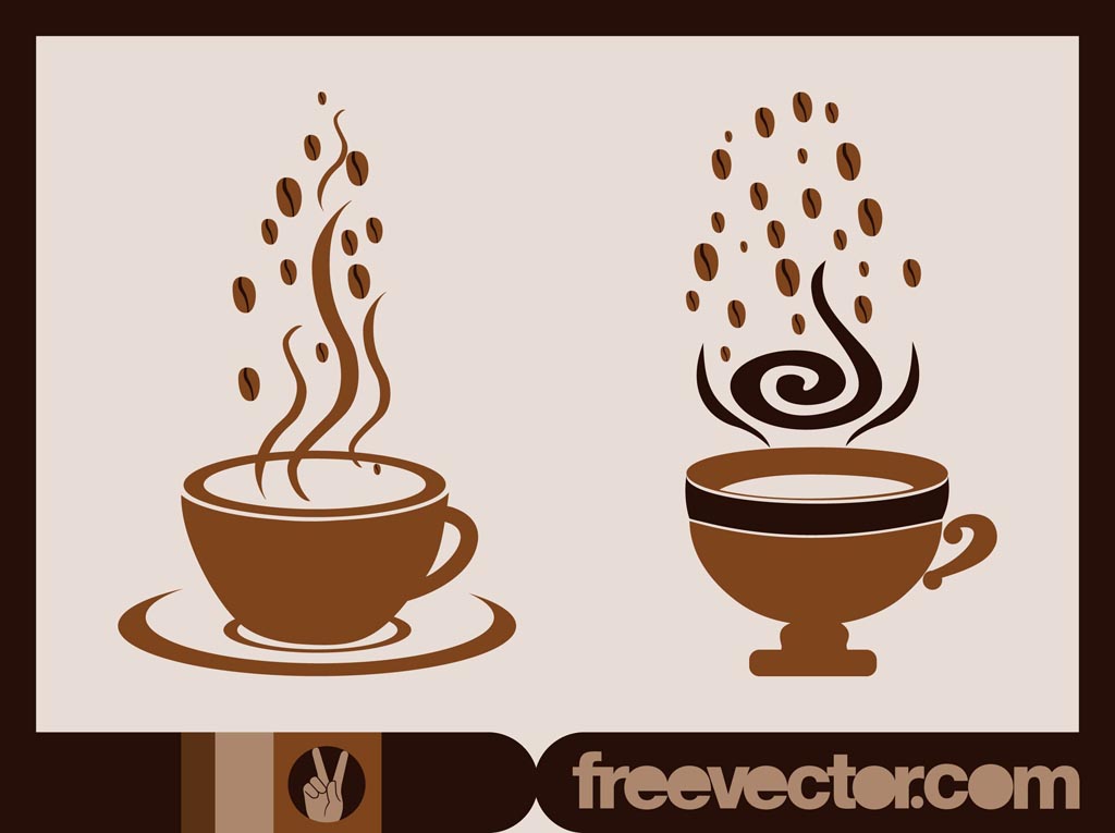 1024x765 Vector Coffee Cups Vector Art Graphics