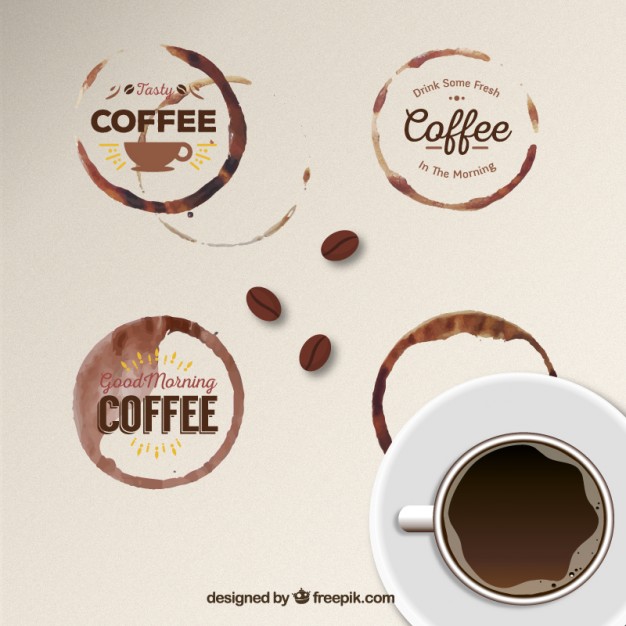 626x626 Coffee Stain Badges Free Vectors Ui Download